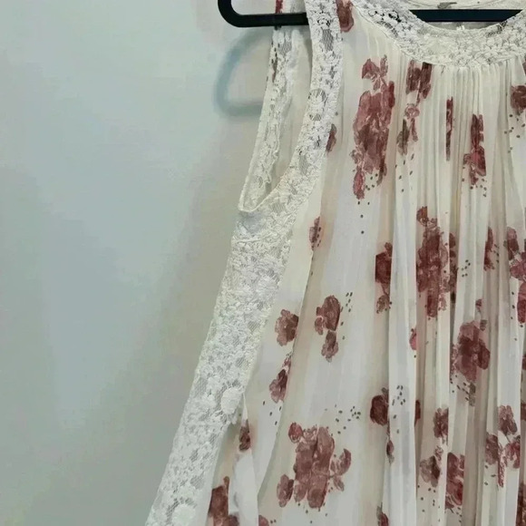 Free people pleated floral dress size M - Picture 6 of 13